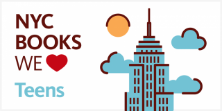 Illustration of the Empire State Building to the right of text that reads: NYC Books We [Heart] Teens