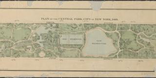 Plan of The Central Park, City of New York, 1860