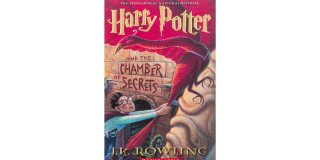 Book cover of Harry Potter and the Chamber of Secrets by J.K. Rowling.