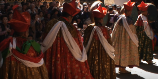 Image of men in procession
