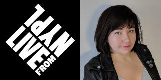 Text logo for LIVE from NYPL next to a headshot of writer Chloé Cooper Jones. 