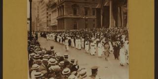 Image of suffragette march