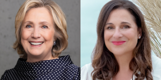 2 side-by-side headshots: Hillary Rodham Clinton, Jennifer Weiner